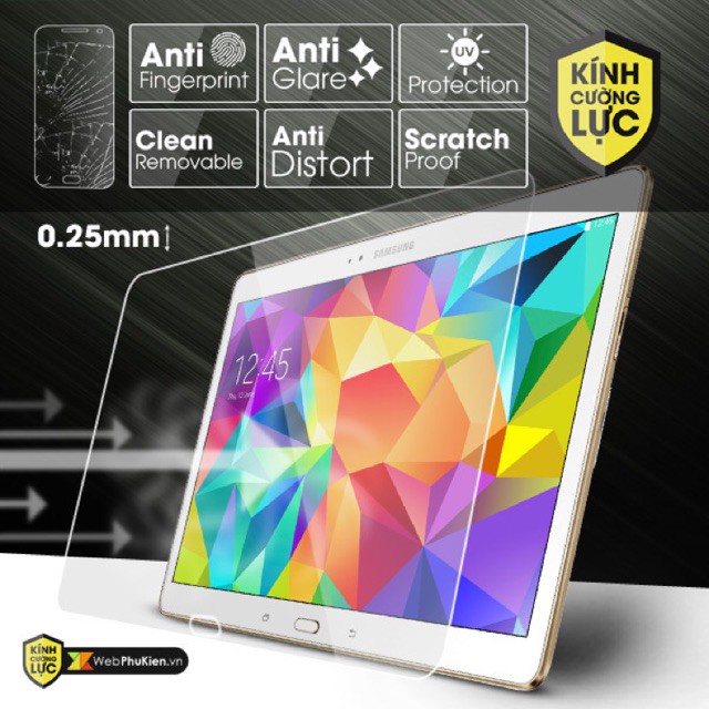 Kính cường lực Samsung Galaxy Tab S 10.5'' SM-T800/ T805 Chống Vỡ, Xước Màn Hình ( Trong Suốt )