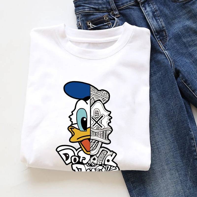 Áo Thun Thể Thao Tay Ngắn Dáng Rộng In Hình Chuột Mickey Disney Cho Nam Nữ