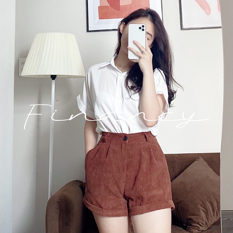 [Thanh lý] Quần short nữ nhung tăm, quần đùi nữ hottrend cao cấp - Q02