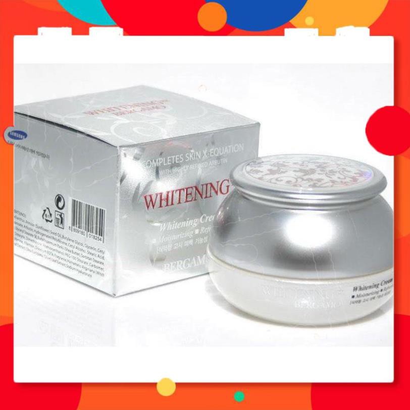 Kem Dưỡng Trắng Da Và Chống Nhăn Bergamo Whitening Ev Wrinkle Care Cream 50g [ có sẵn]