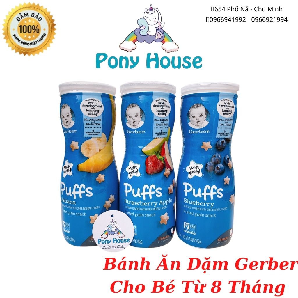 Bánh Ăn Dặm Gerber Hình Ngôi Sao Mỹ 42g Cho Bé Từ 8 Tháng (Date 2022)