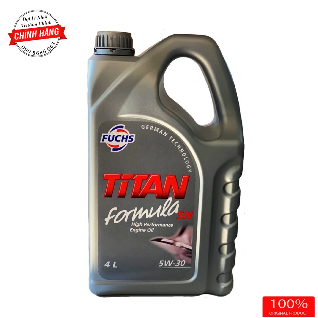 Nhớt Fuchs Titan Formula 5W30, 10W40 hàng Châu Âu dành cho ô tô
