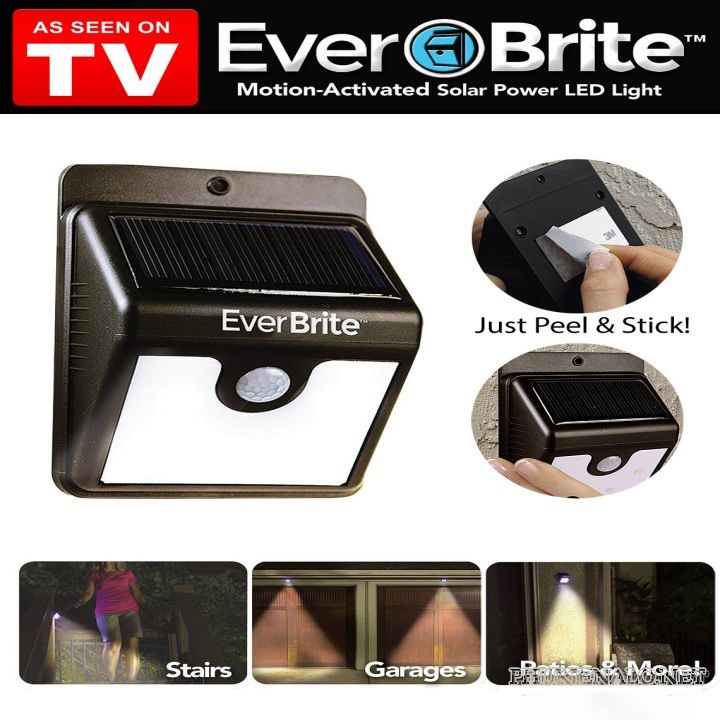 Đèn cảm biến năng lượng mặt trời Ever Brite