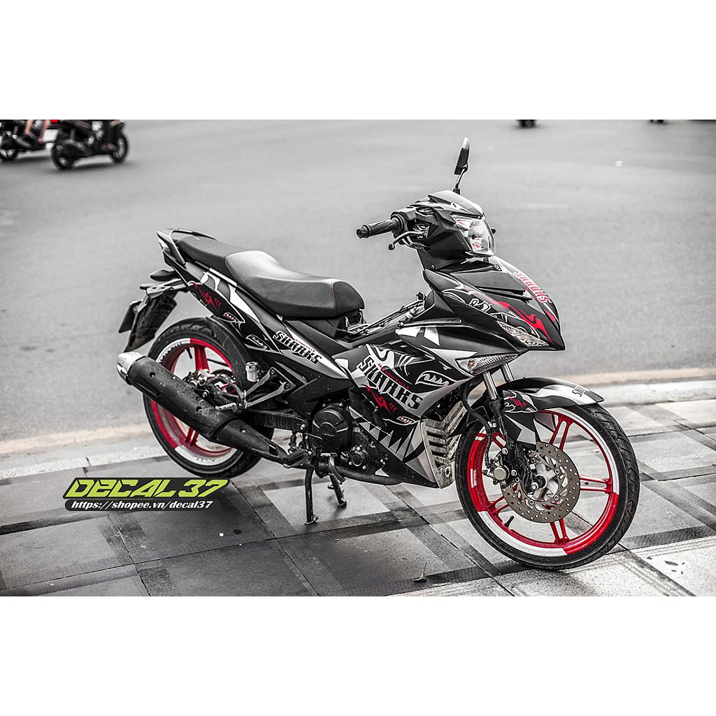 Tem Trùm Exciter 150 cá mập đen