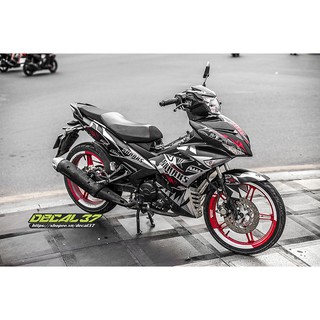 Tem Trùm Exciter 150 cá mập đen