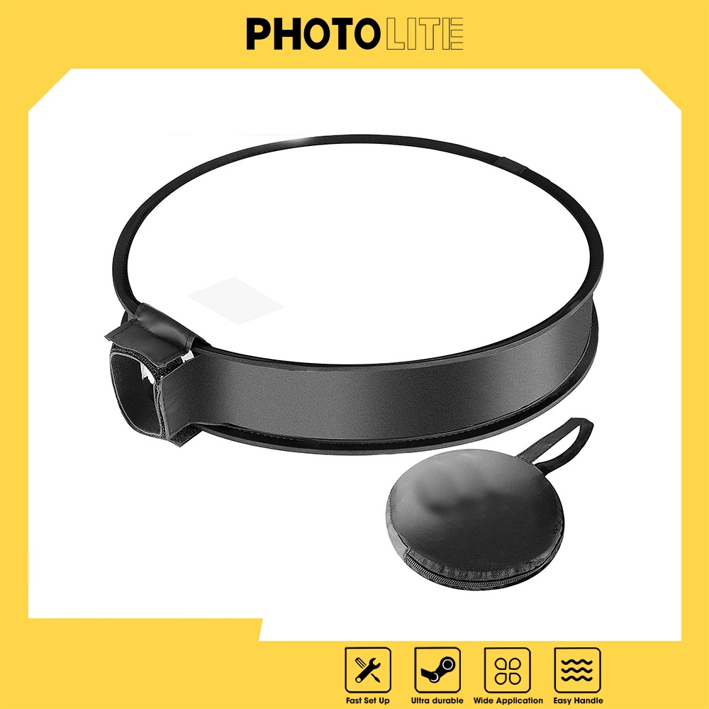 Tản sáng tròn 30 cm Photolite PA069 cho flash cầm tay có túi đựng