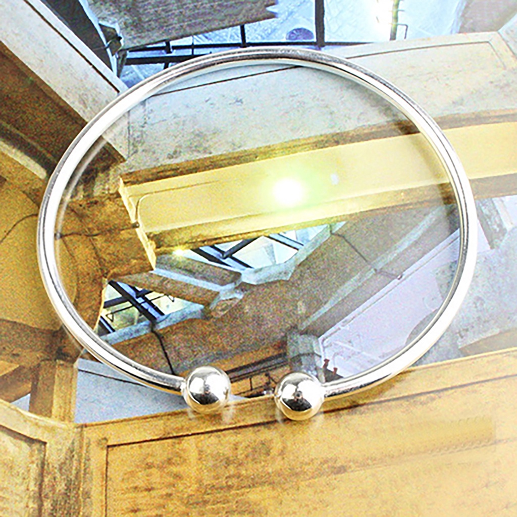 Vòng tay dạng hở mạ bạc đơn giản thời trang