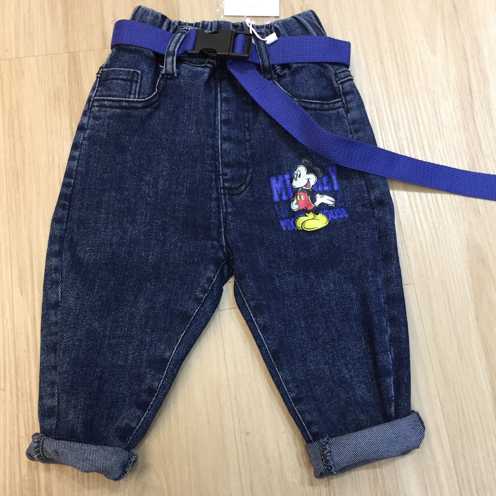 [HÀNG SALE] Quần Bò MicKy Cho Bé Trai 19-24kg