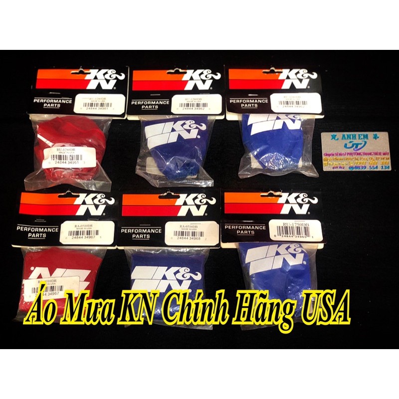 Áo Mưa K&amp;N Size 1280/1750/0510 Uy Tín Hàng Chính Hãng USA