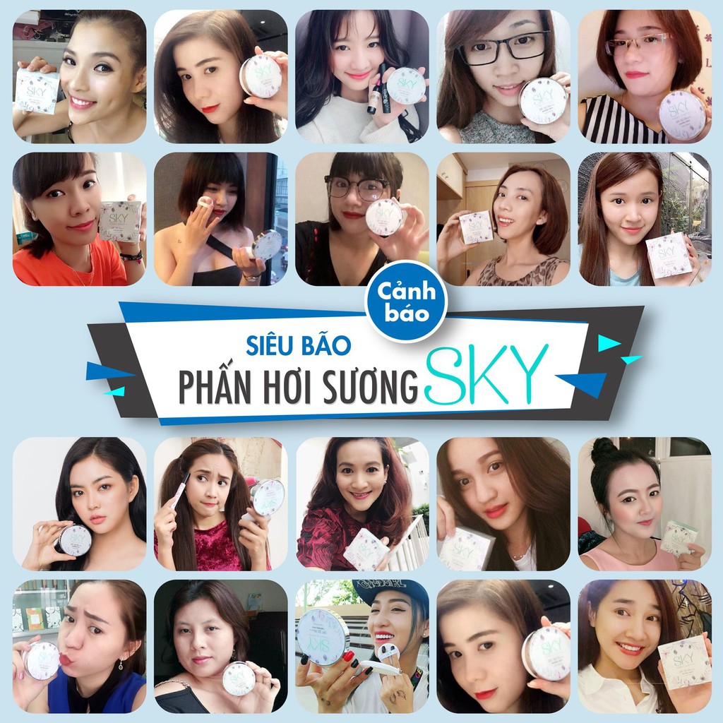 Phấn hơi sương Sky - Tặng son tươi Hàn Quốc