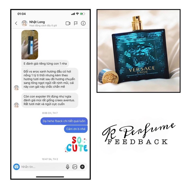 [K Perfume Chính Hãng] Nước Hoa Nam Versace Eros For Men EDT | Thế Giới Skin Care