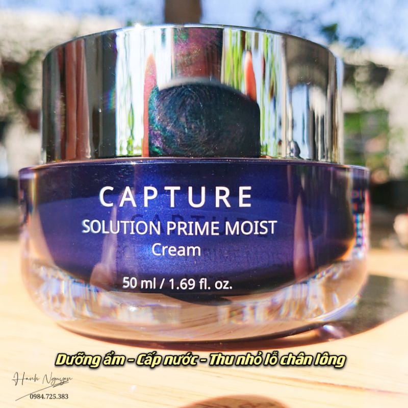 Kem Dưỡng Ẩm, Cấp Nước AHC Capture Solution Prime Moist Cream màu xanh