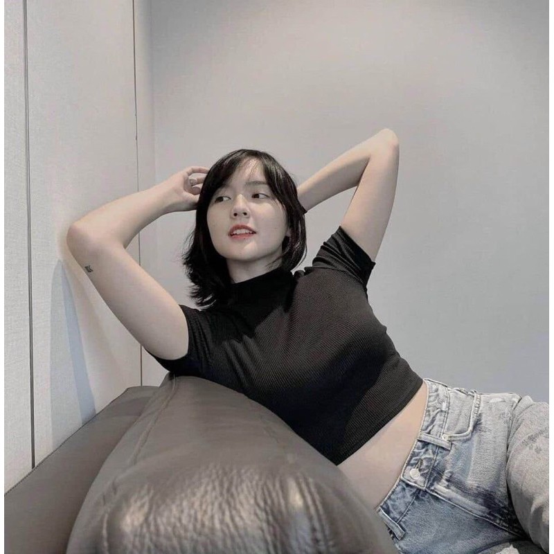 Áo Croptop Ôm Nữ🌸 Croptop Trơn Ngắn Tay Body So hot | BigBuy360 - bigbuy360.vn