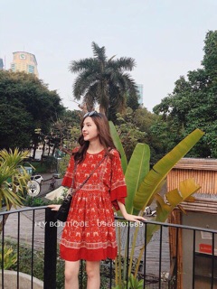 ĐẦM BABYDOLL THỔ CẨM (KÈM VIDEO HÌNH THẬT)