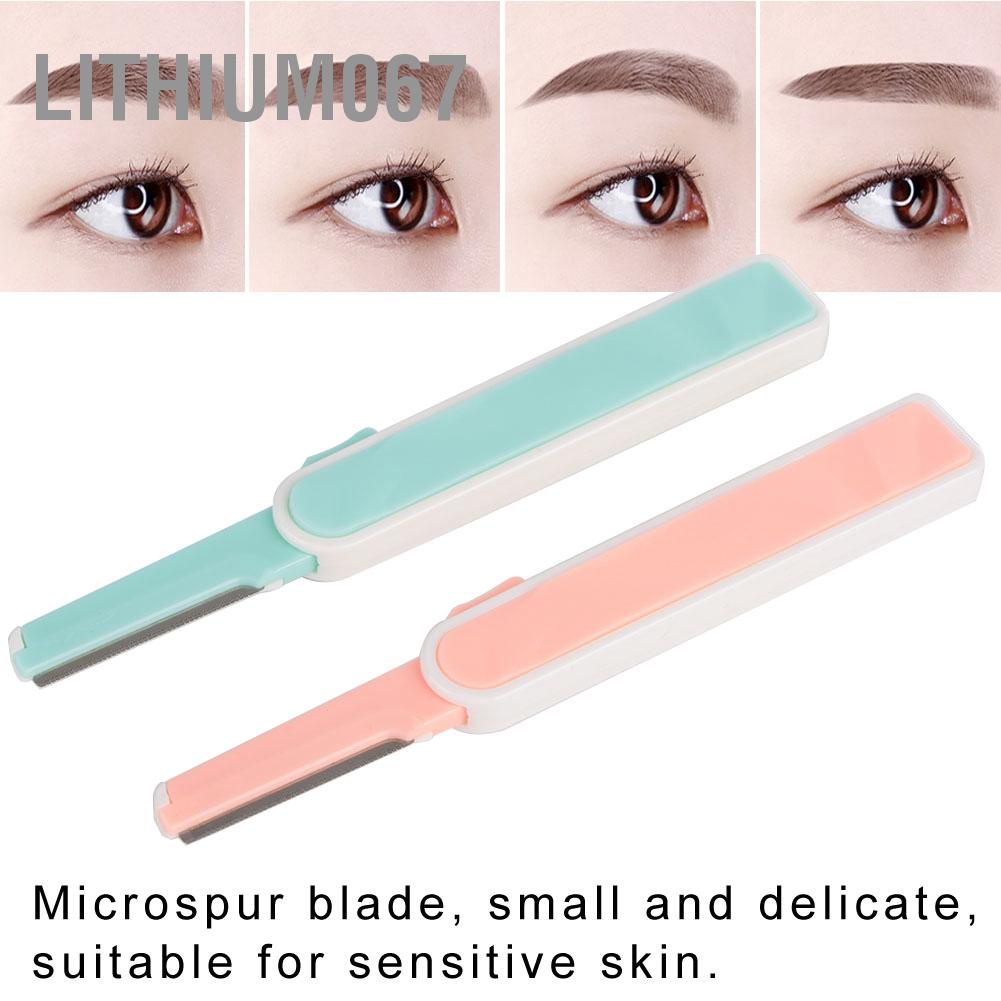 [Hàng mới về] Set 2 dao cạo tỉa tạo dáng lông mày có thể thu gọn