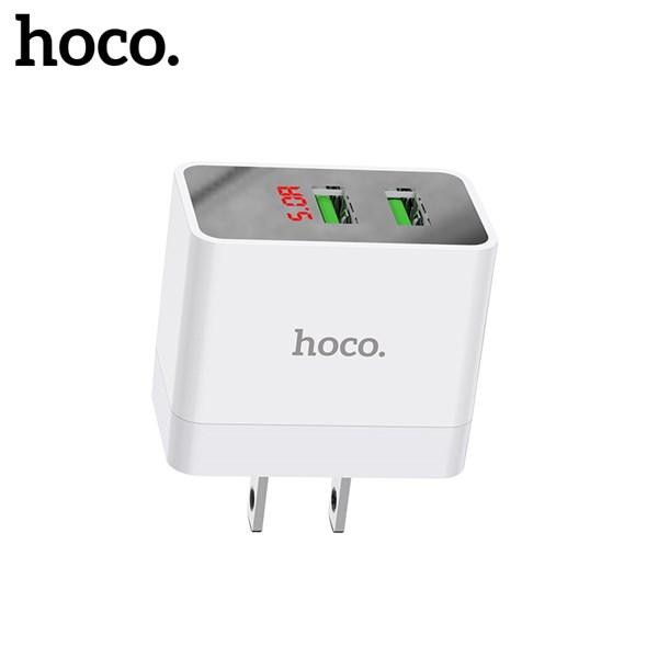 Củ sạc 2 cổng Hoco DC28 Sạc Nhanh cổng kép QC3.0 Sạc Thông Minh Tương Thích Smart phone - Table