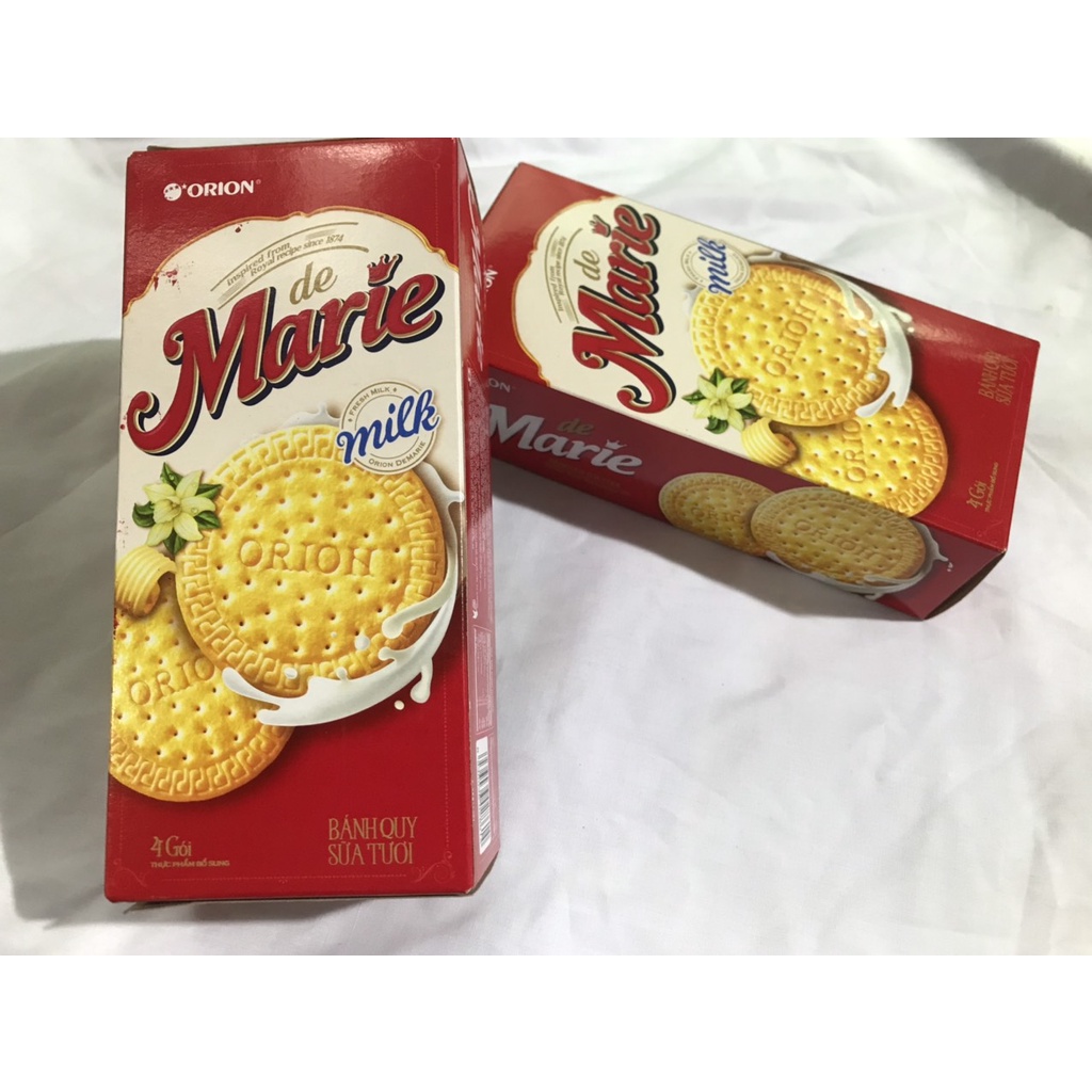Bánh Quy Sữa Tươi De Marie Hộp 128g (4 gói x 32g)