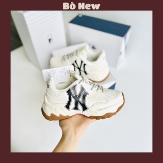 Giày sneaker mlb ny chunky đế nâu thể thao full box đủ size nam nữ