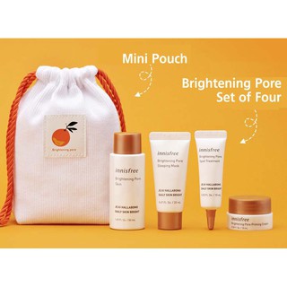 Bộ dưỡng trắng da, mờ thâm nám Innisfree Brightening Pore Starter Box (4 items)