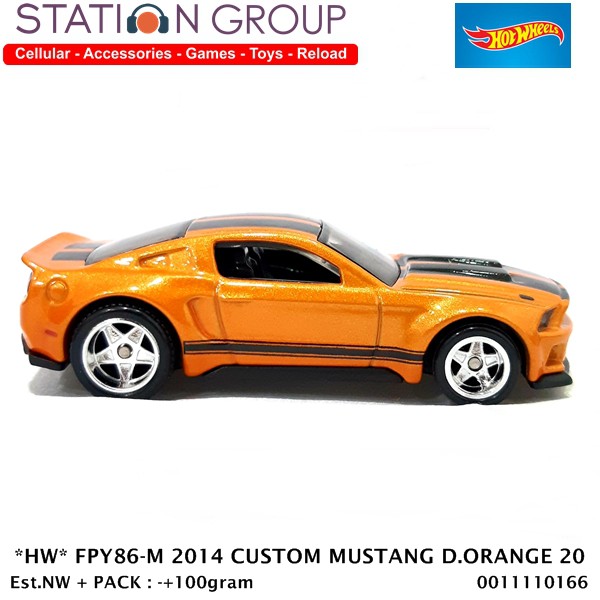 Hot Wheels Mô Hình Xe Hơi Đồ Chơi Hw Fpy86-m Custom Mustang Dark Orange 20 - Diecast