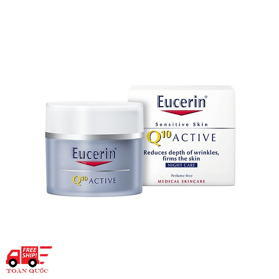 Kem dưỡng ẩm chống lão hóa ban đêm Eucerin Q10 Active Night Cream 50ml