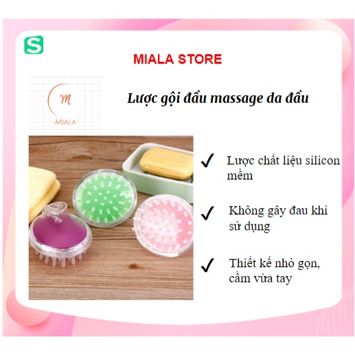Lược mát-xa da đầu kết hợp cùng kem tẩy tế bào chết cho tóc và da đầu Miala Store