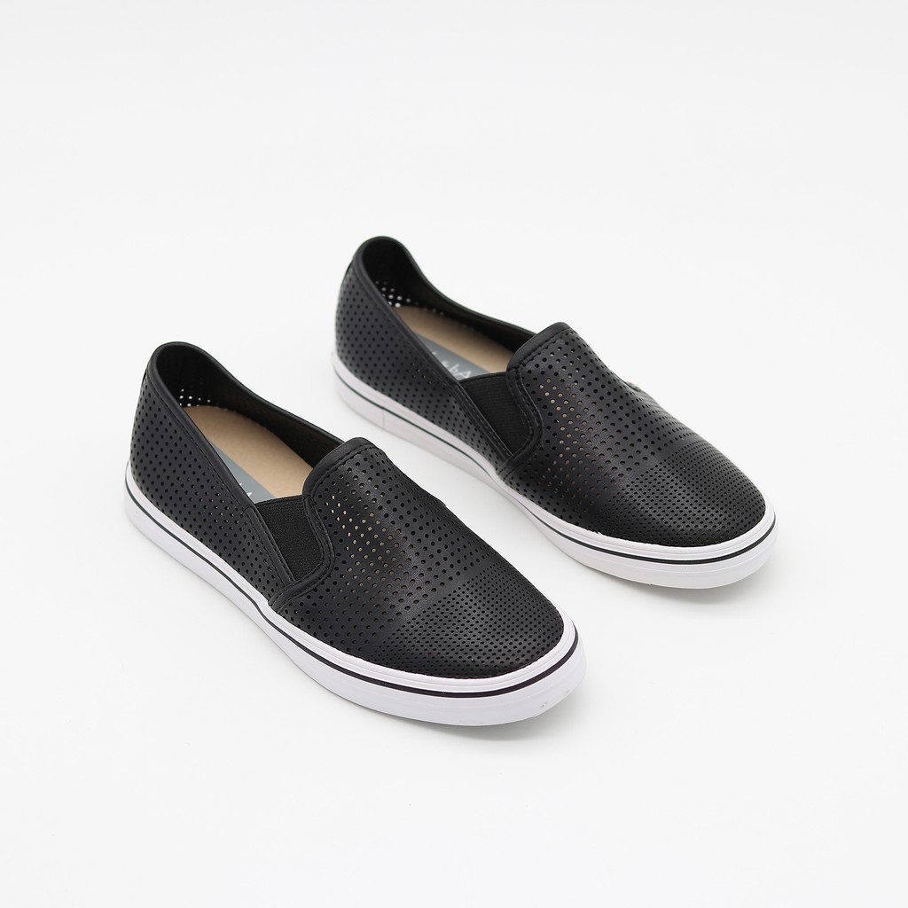 (Mã BABA975 Giảm Thêm 50%) Giày Lười Nữ Slip-on bAimée &amp; bAmor Đế Bằng Viền Kẻ Dáng Loafer Culaze Thời Trang Công Sở 975