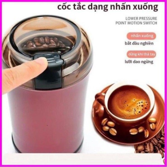 Máy Nghiền Mini Cầm Tay, Máy Đa Năng Cao Cấp Xay Tất Cả Thực Phẩm Khô Tiết Kiệm Điện (GIAO MÀU NGẪU