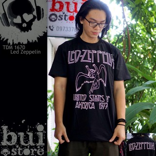 [Mã BUIS45K giảm 45k] Áo Rock band tee Led Zeppelin TDM 1670 phông / thun 100% cottong Thái Lan