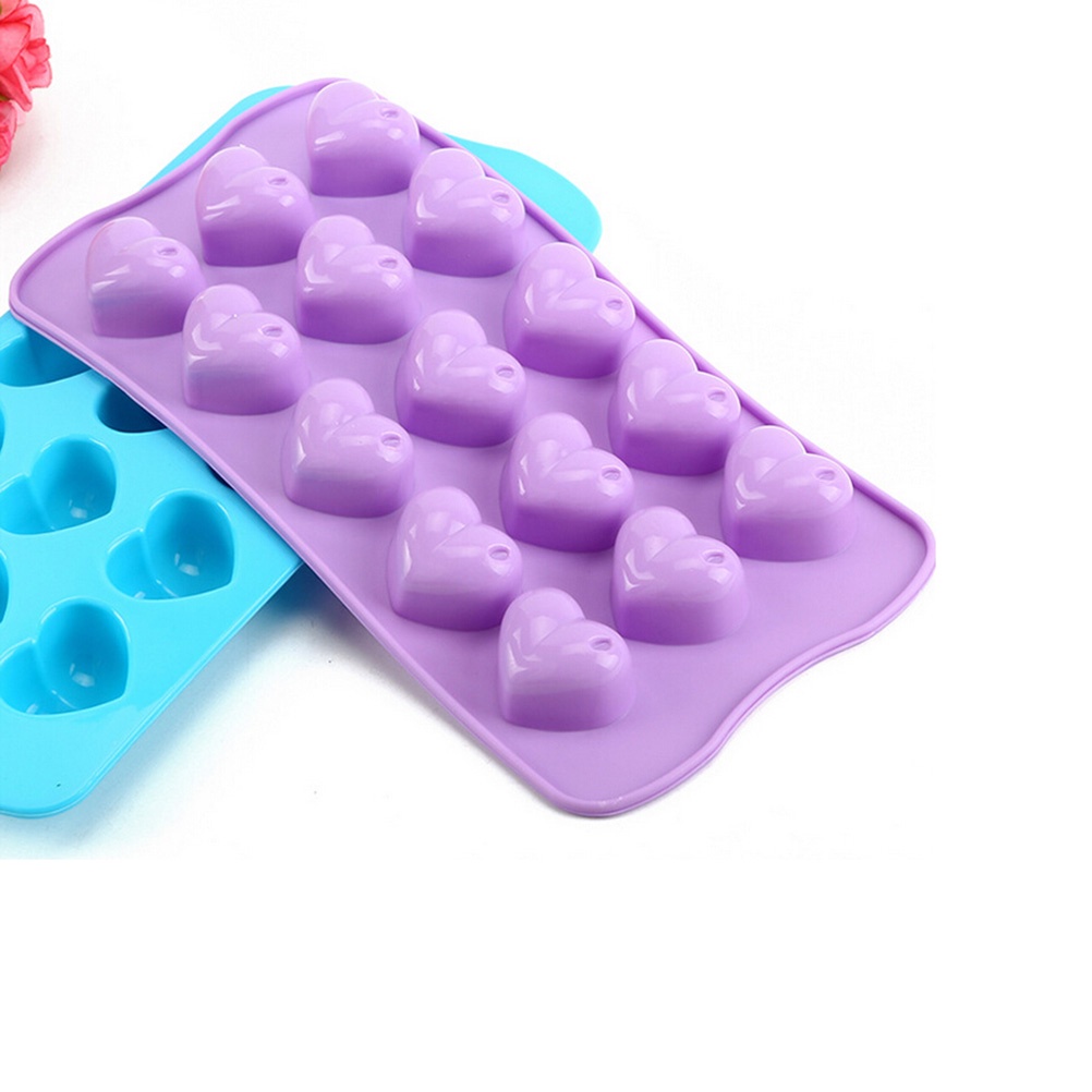 Khuôn Làm Bánh Chất Liệu Silicone Hình Trái Tim Dễ Thương