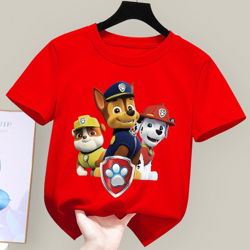 Áo thun cho bé hình chó 3 màu nón .áo cho bé từ 6kg-30kg.AL40.