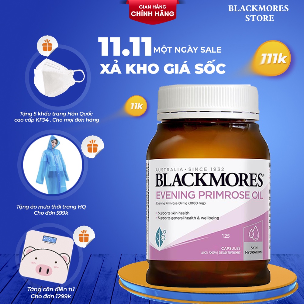 Tinh dầu hoa anh thảo Blackmores Evening Primrose Oil Úc 125 viên (Mẫu mới)