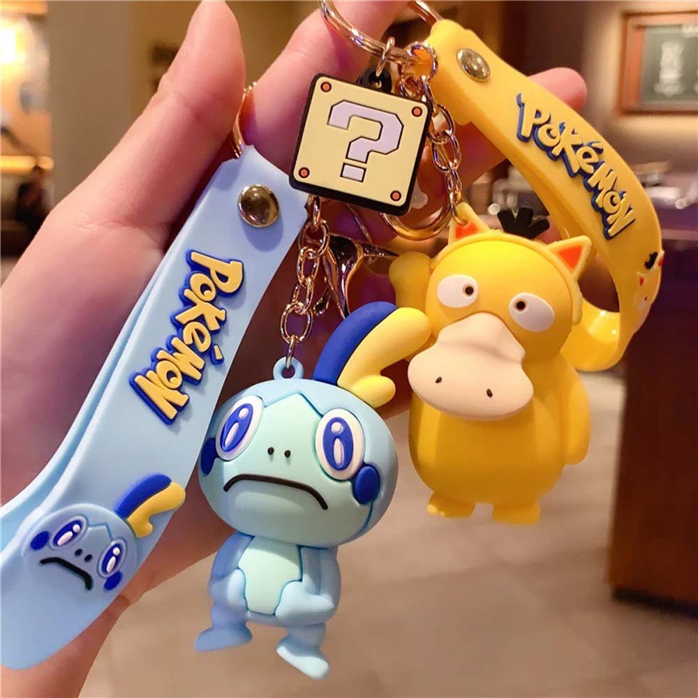 Móc Chìa Khóa Pvc Hình Pikachu Hoạt Hình Nhật Bản