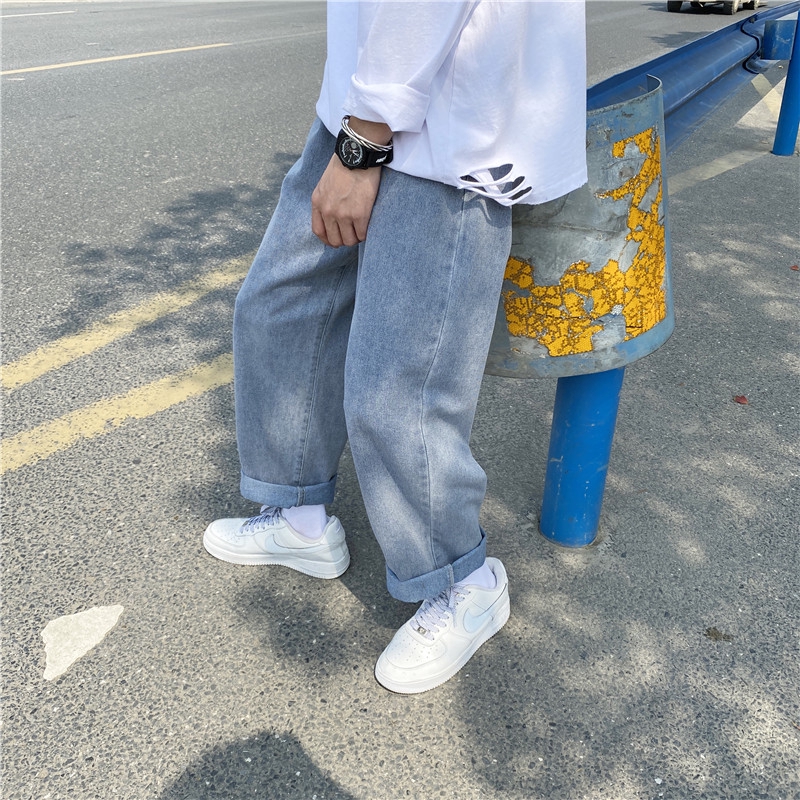 Quần jean dài ống suông màu sáng Tf2 cá tính cho nam | BigBuy360 - bigbuy360.vn