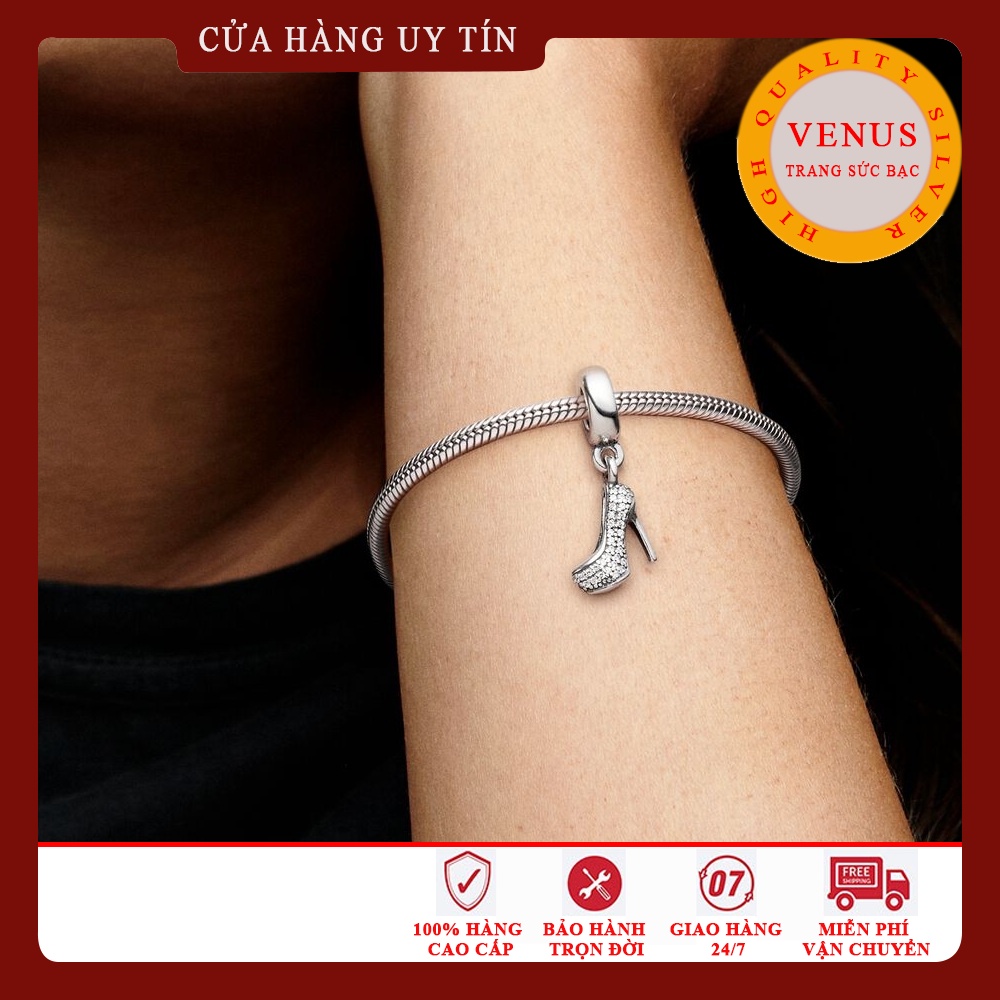 [Charm bạc 925 cao cấp] Charm chiếc giày cao gót- Mã sản phẩm VENUSGCG