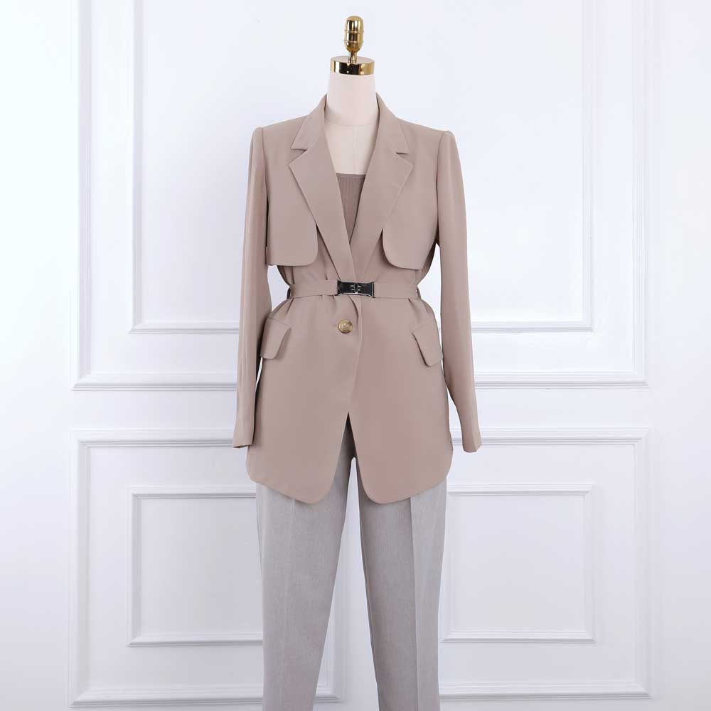 Áo vest dây thắt lưng đen, súp ngực, chất vải dệt Fresco Hàn Quốc mềm mịn, hàng thiết kế cao cấp TK Fashion - Vest K247