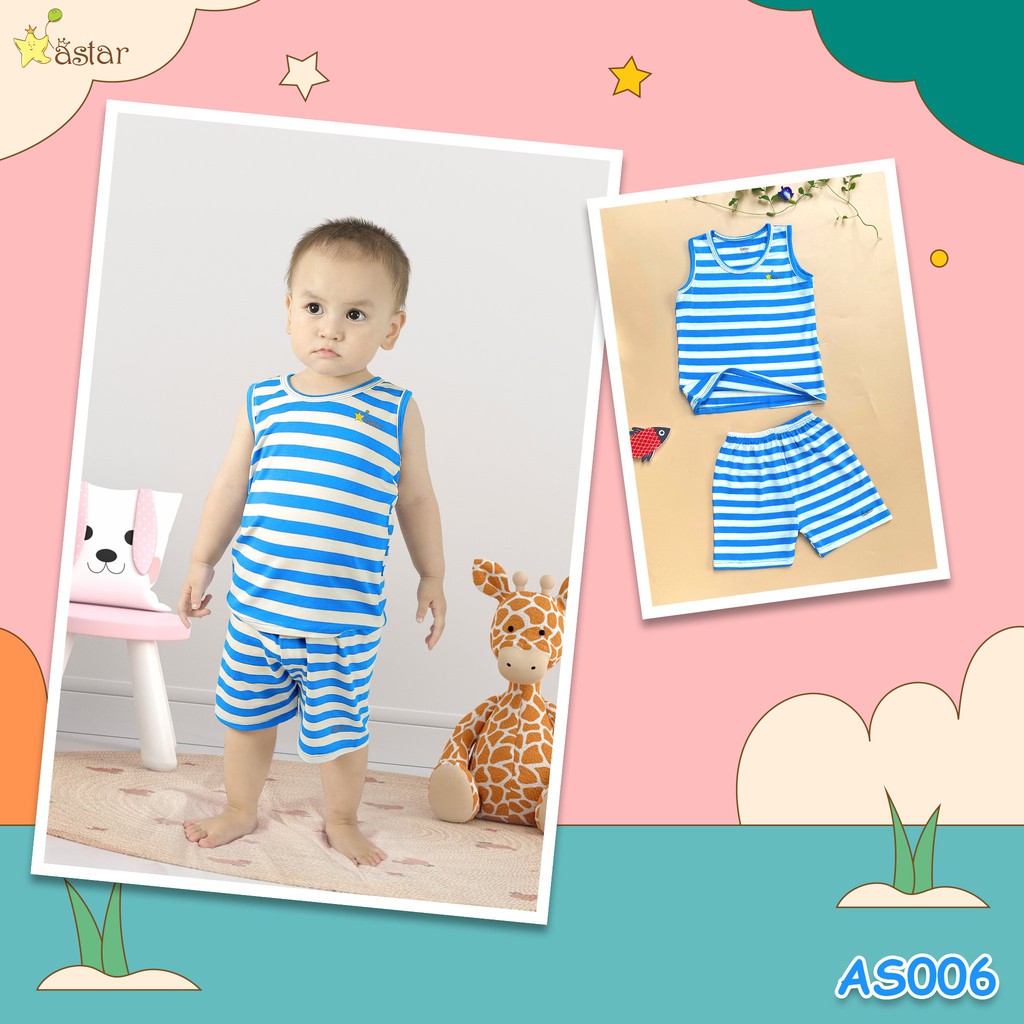 [Mã SKAMCLU8 giảm 10% cho đơn từ 100K] Bộ ba lỗ Astar GIÁ RẺ - size 6m-5y ( 7- 24kg)