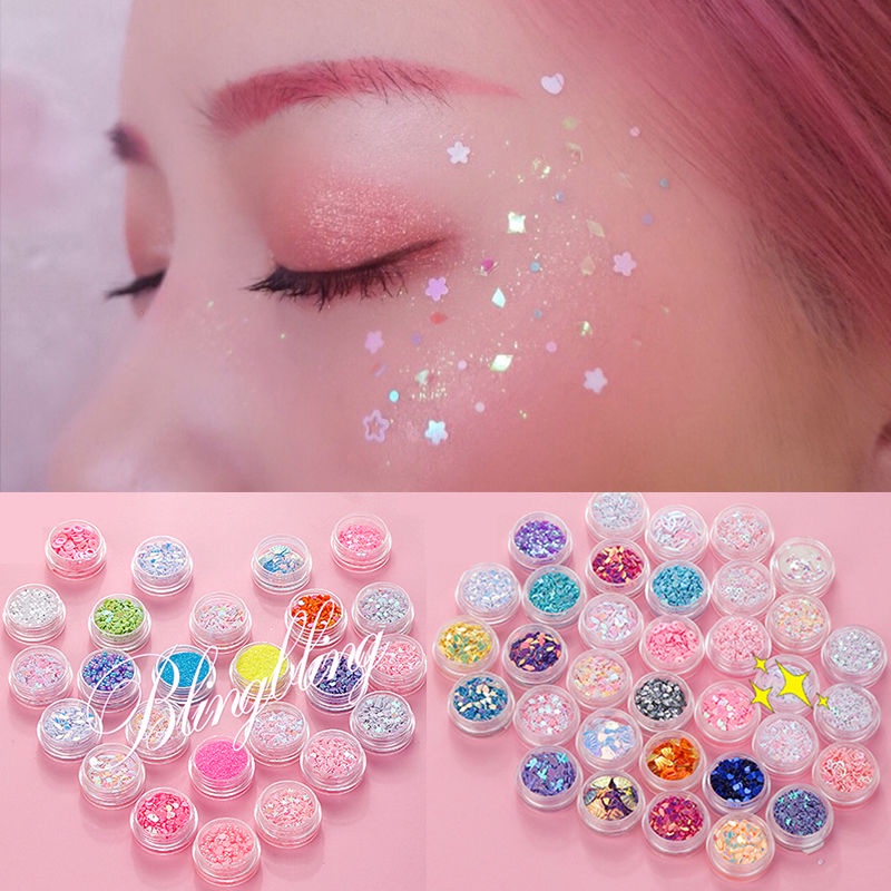 Set 12 miếng dán sequin lấp lánh dùng để trang điểm mắt | BigBuy360 - bigbuy360.vn