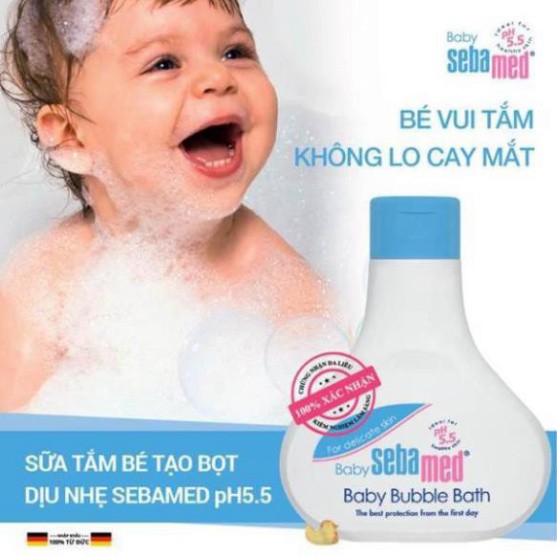 Sebamed Sữa Tắm Dịu Nhẹ Cho Bé Baby Bubble Bath pH5.5 200ml