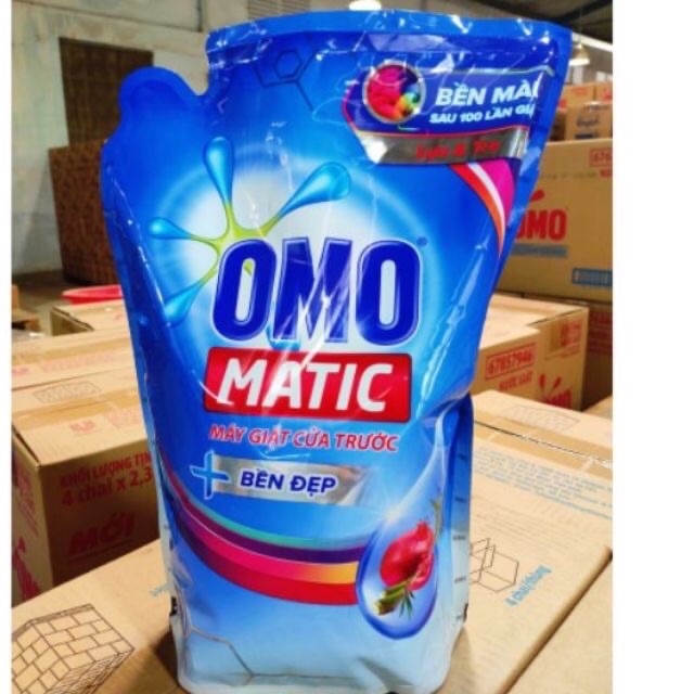 Siêu giảm giá nước giặt omo matic cửa trước 2,3 kg/ cửa trên 2,7kg mẫu cũ