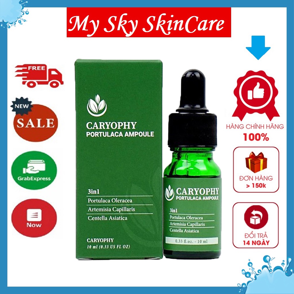 Sỉ-  Serum ngăn ngừa mụn và thâm Caryophy Chính Hãng - Serum Mụn Ngăn Ngừa Mụn Ẩn,Mụn Đầu Đen
