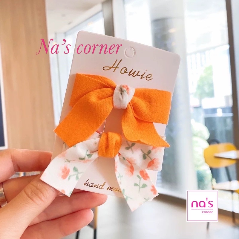 Set 2 Kẹp tóc hình nơ xinh xắn dễ thương dành cho nữ