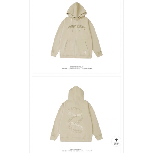 Áo khoác Hoodie Zip 261 331314 Nelly Heybig form rộng dành cho nam và nữ 69