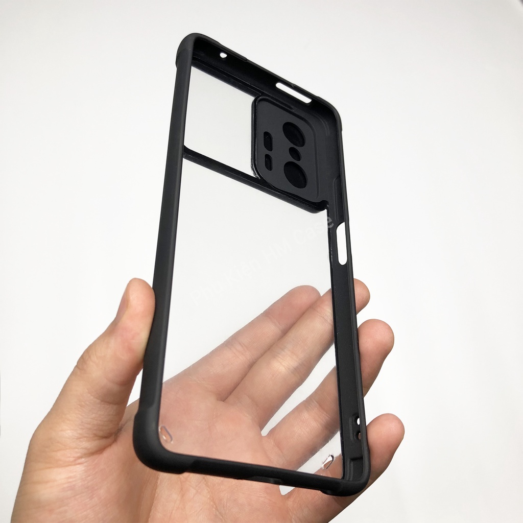 Ốp Lưng Che Camera Xiaomi Mi 10T / Mi 11T / Mi 11T Pro / Mi 10T Pro, Viền TPU, Lưng Trong Suốt