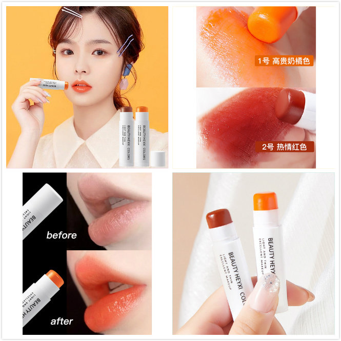 [Hàng mới về] Son môi Qipin Heyxi chống nước dưỡng ẩm chống phai với 2 màu tùy chọn