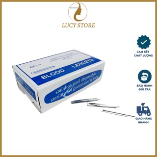 Kim chích máu nặn mụn BLOOD LANCETS hộp 200 chiếc - lucy store thiết bị vật tư spa