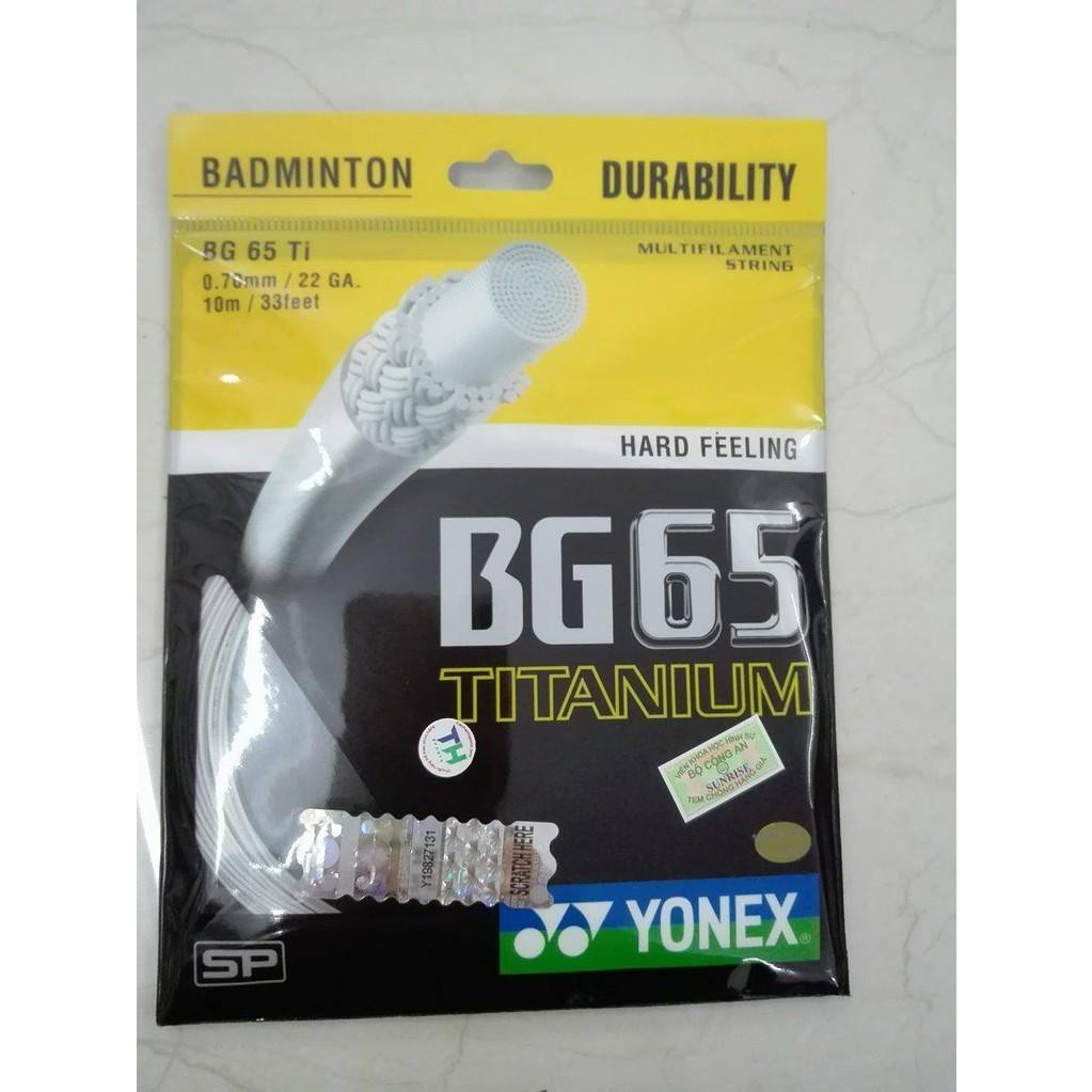 [GIÁ TỐT] Dây căng vợt BG 65 Titanium chính hãng