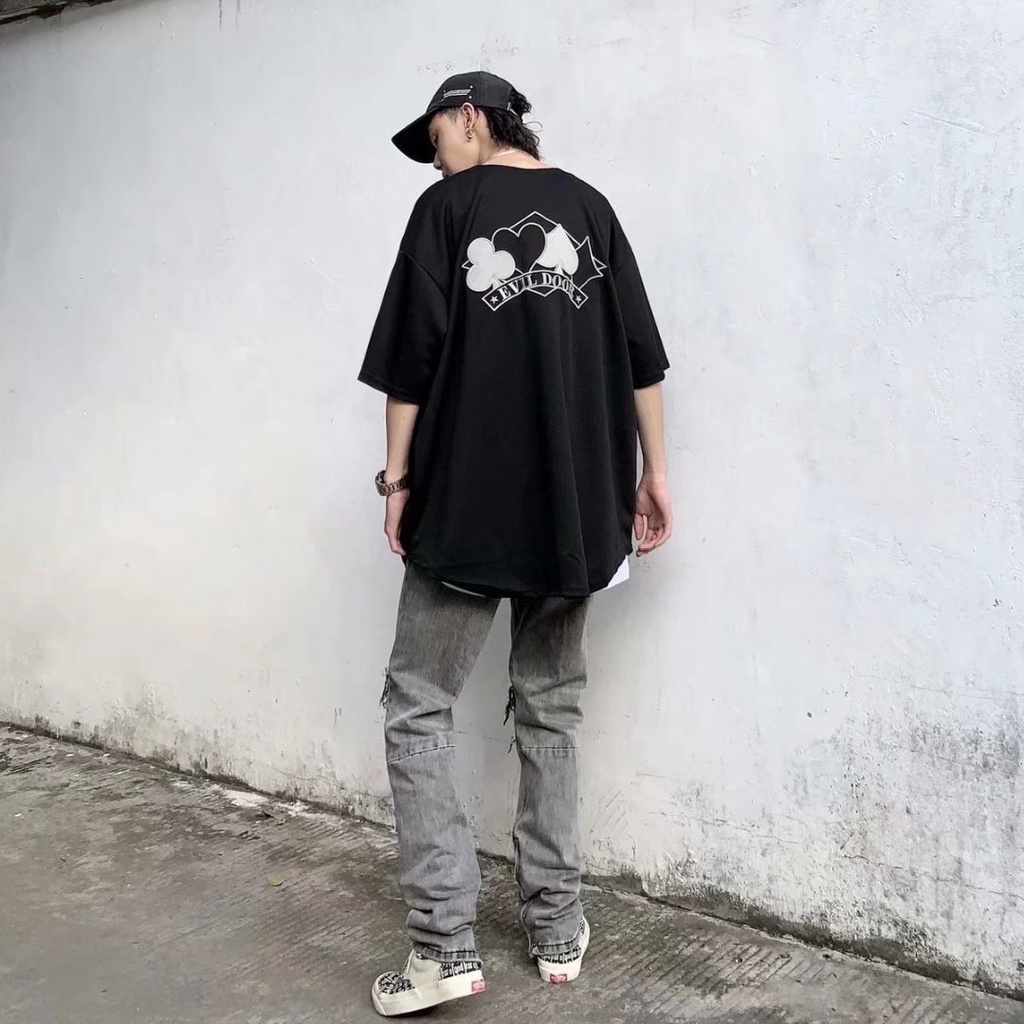 Quần Jean Dài Dáng Ôm Màu Trơn quần jean nam đen rách gối Phối Rách Kiểu Hip-Hop quần jean nữ Hàn Quốc quần ống suông Thời Trang quần bò nữ