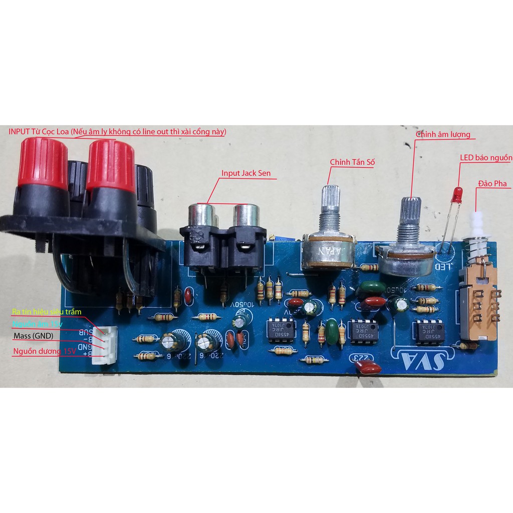 Mạch Lọc Siêu Trầm Sub JBL 3IC Thông Dụng
