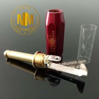 2 CÁI JACK 6.5mm LITON ĐỎ MONO CONG + THẲNG